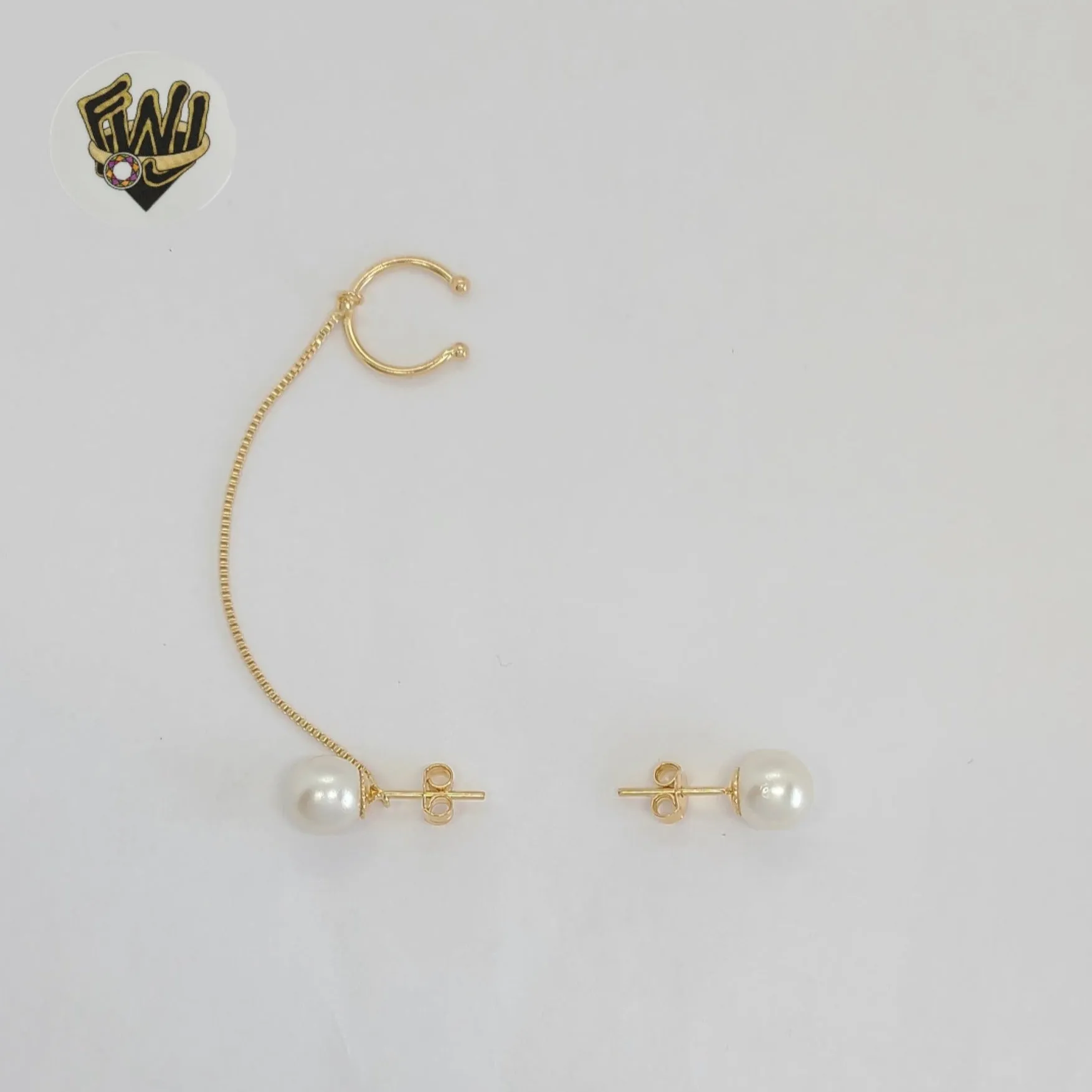 (1-1211-5) Gold Laminate - Asymmetric Earrings - BGF