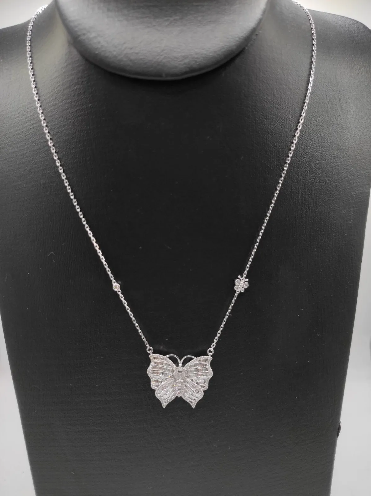 1.0ct Diamond Butterfly Necklace