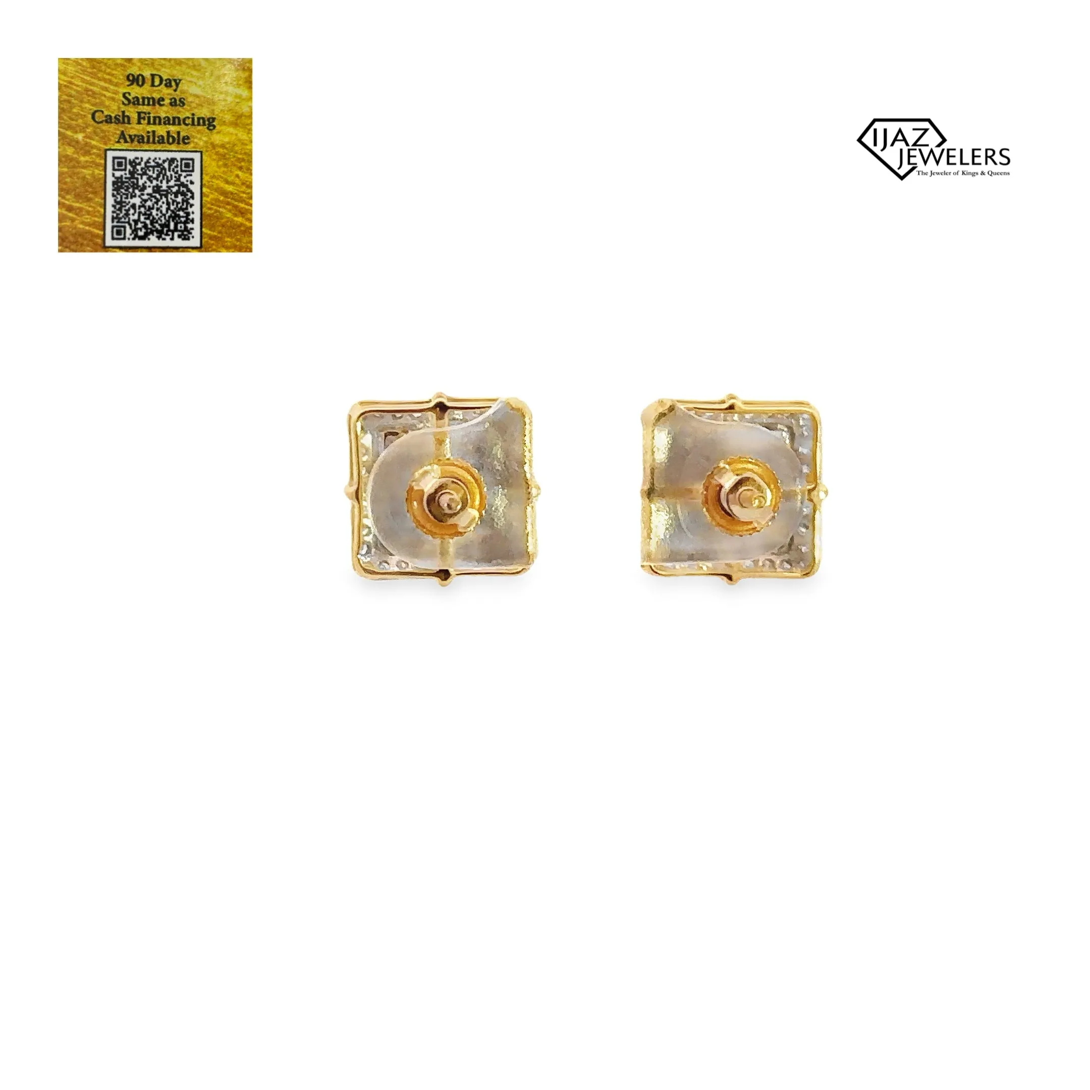 10K Gold 0.97 CTW Diamond Earrings