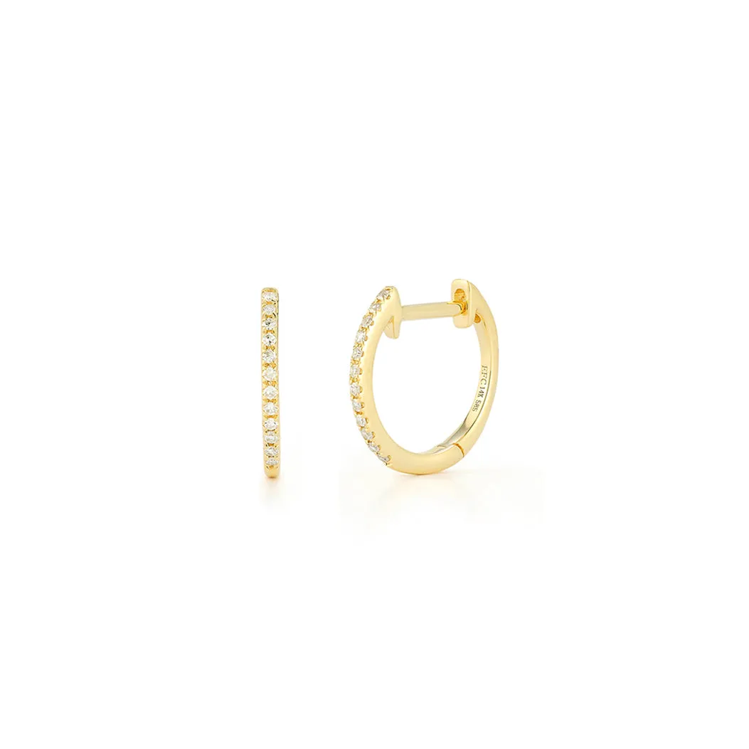 14K Gold Huggie Earrings