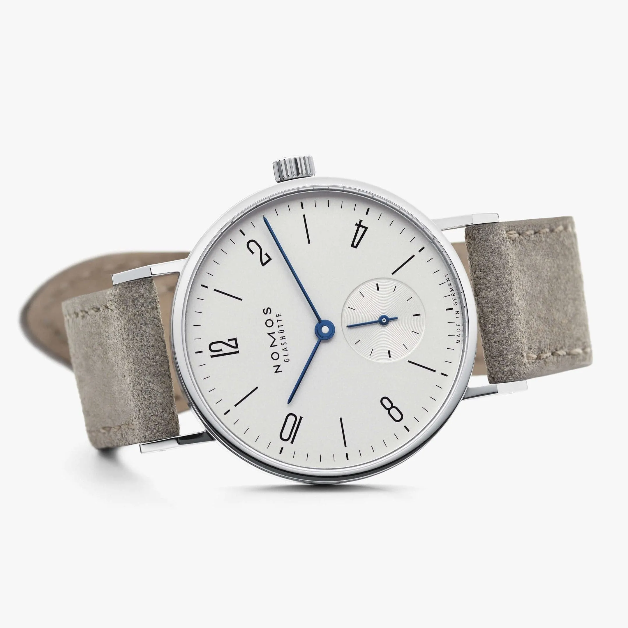 33MM Nomos Glashutte Tangente Manual Wind Watch, White Dial