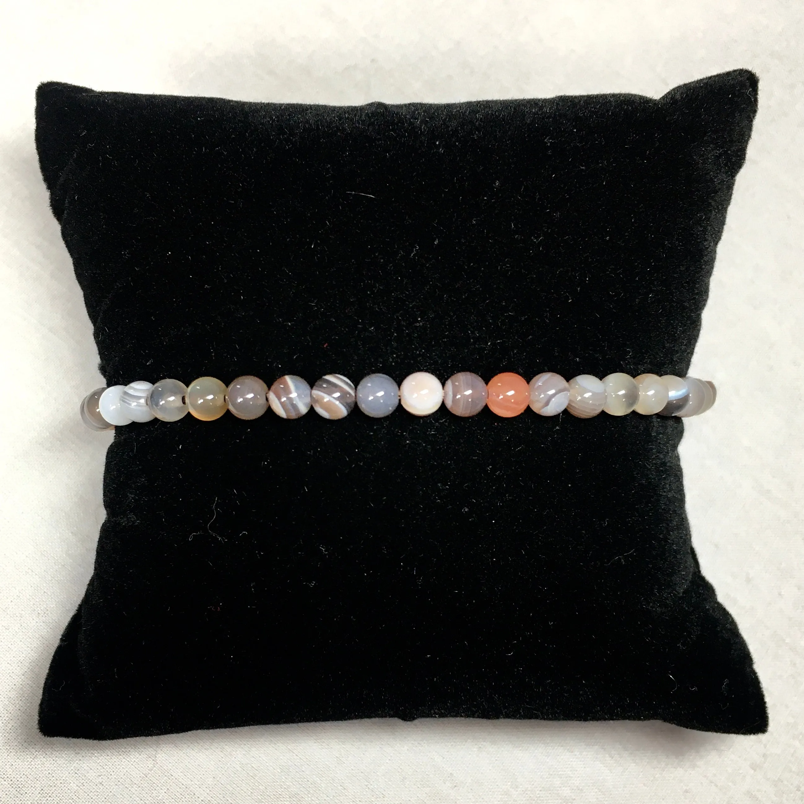 4mm Round Tumbled Stone Bracelets