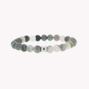 8mm Round Gemstone Bracelet Matt Mud