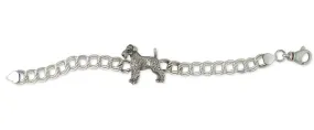 Airedale Terrier Bracelet Jewelry Sterling Silver Handmade Dog Bracelet AR9-BR