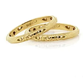 Arabesque Pebbles 18k Gold Band