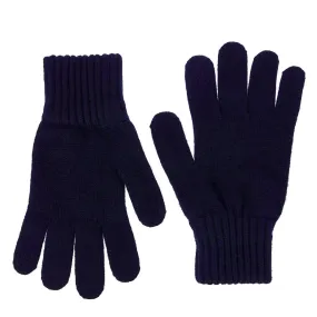 Barbour Lambswool Gloves Navy