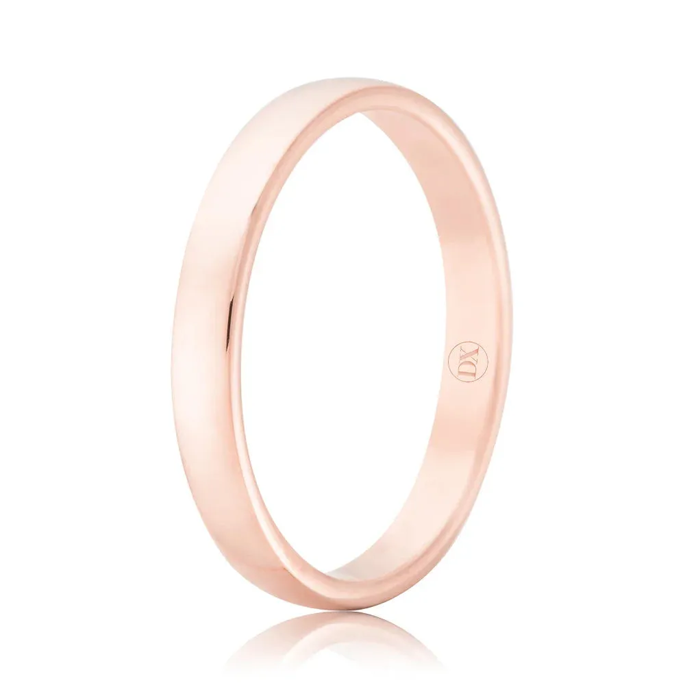 Barrel 2.5mm - 18ct Rose Gold