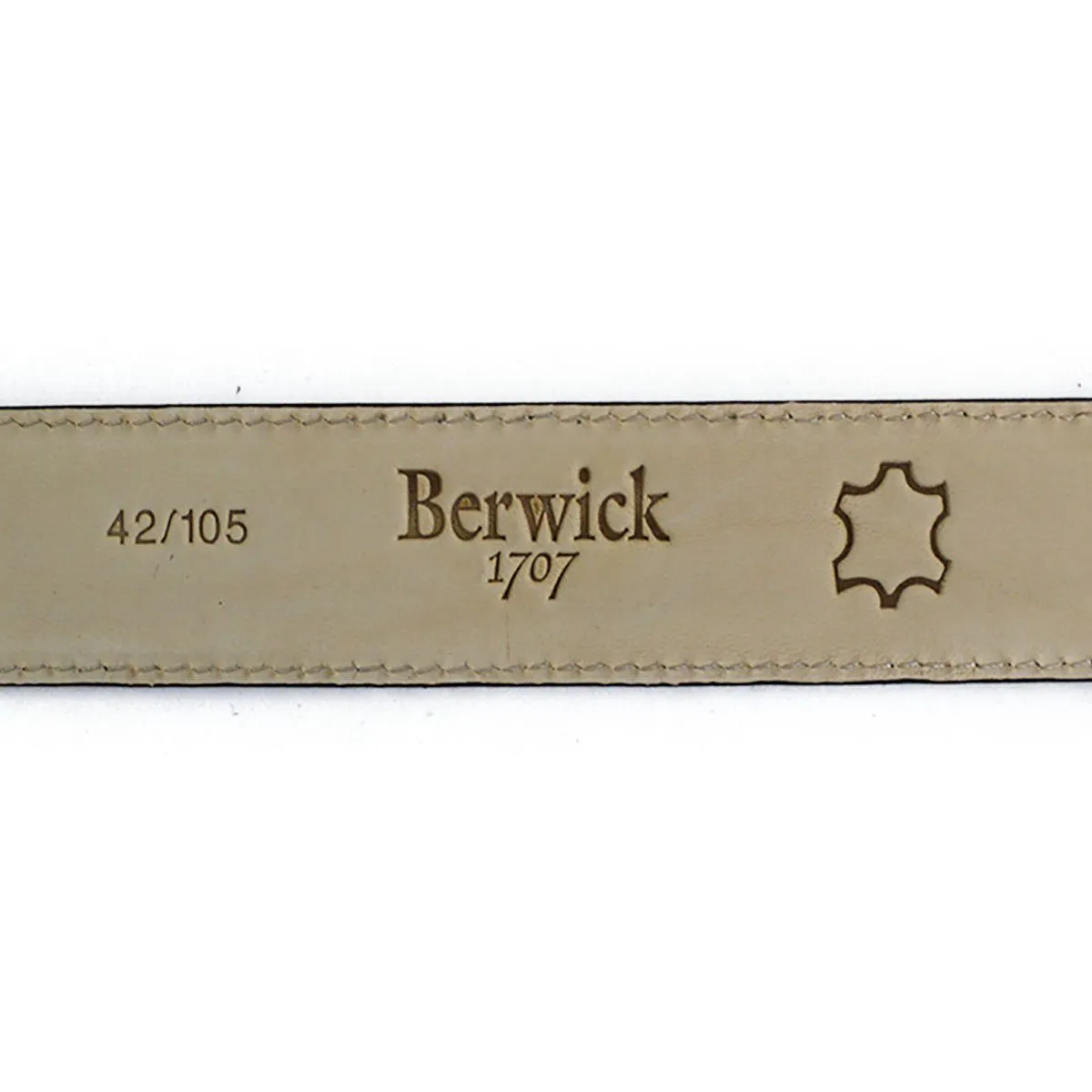 BERWICK 1707 Leather Belt - Lugo Cuero Tan Calf