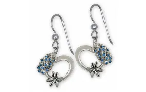 Bluebonnet Earrings Jewelry Sterling Silver Handmade Texas Wildflower Earrings BB2-FW