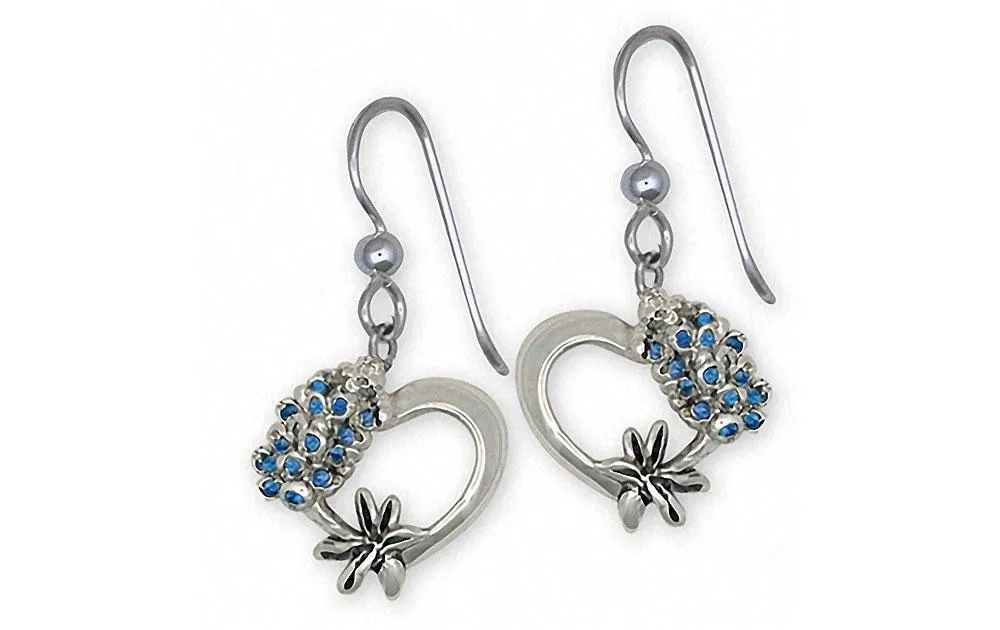 Bluebonnet Earrings Jewelry Sterling Silver Handmade Texas Wildflower Earrings BB2-FW