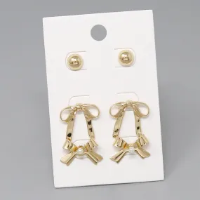 Bow Stud Earring Set