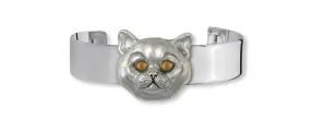 British Shorthair Bracelet Jewelry Sterling Silver Handmade Cat Bracelet BRS11-CB