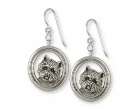 Cairn Terrier Earrings Jewelry Sterling Silver Handmade Dog Earrings CNWN1-E