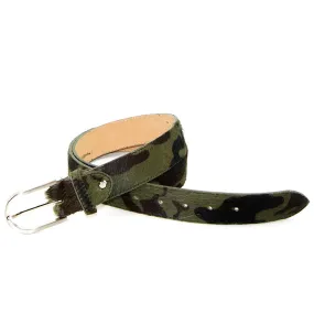 Camouflage Print Horse Hair Belt