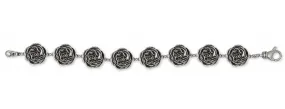 Carnation Bracelet Jewelry Sterling Silver Handmade Flower Bracelet CN1-BR