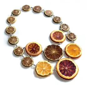 Citrus Slice Statement Necklace