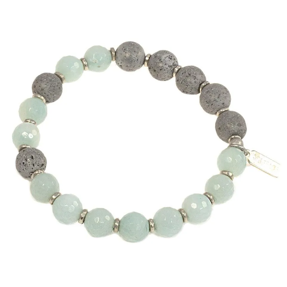 Communication Amazonite Essential Oil Diffuser Bracelet