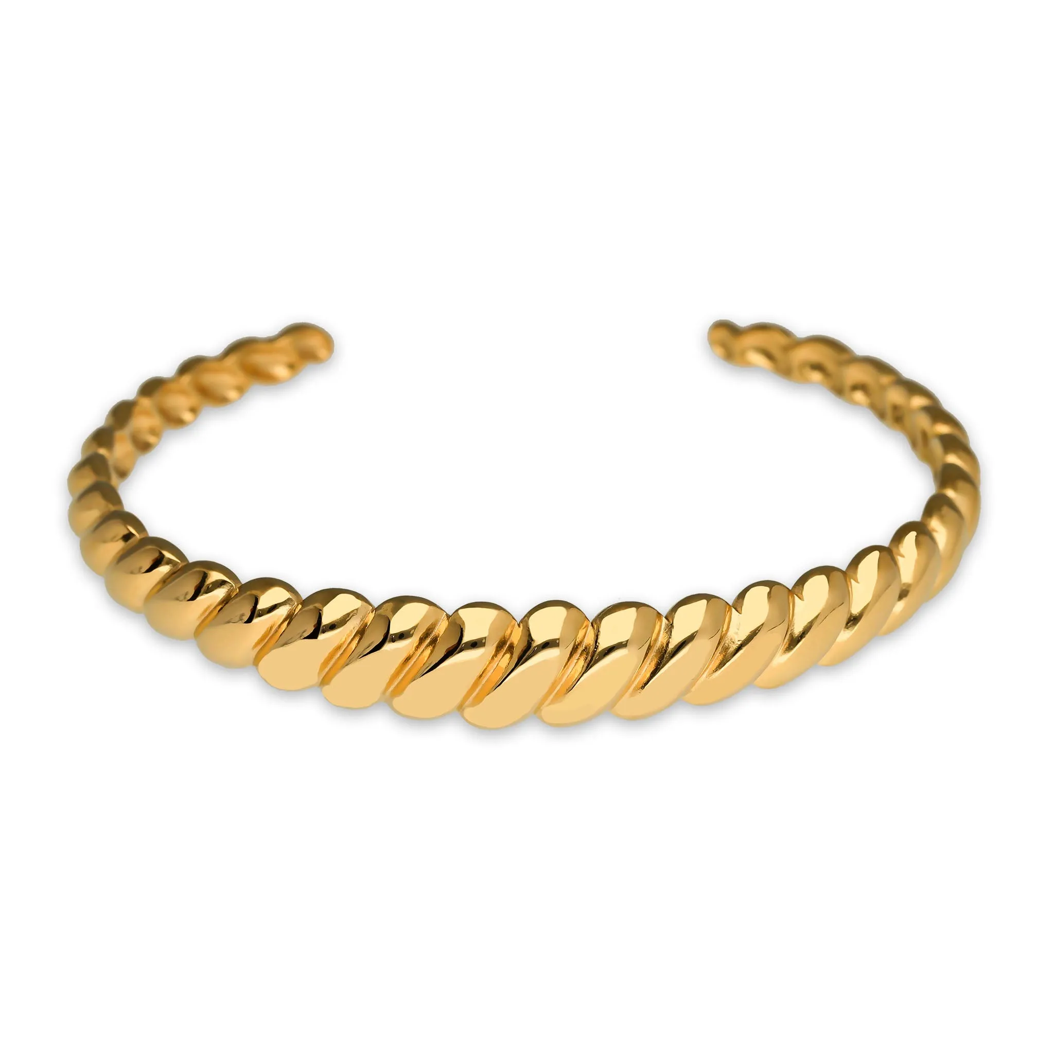 Croissant bangle gold