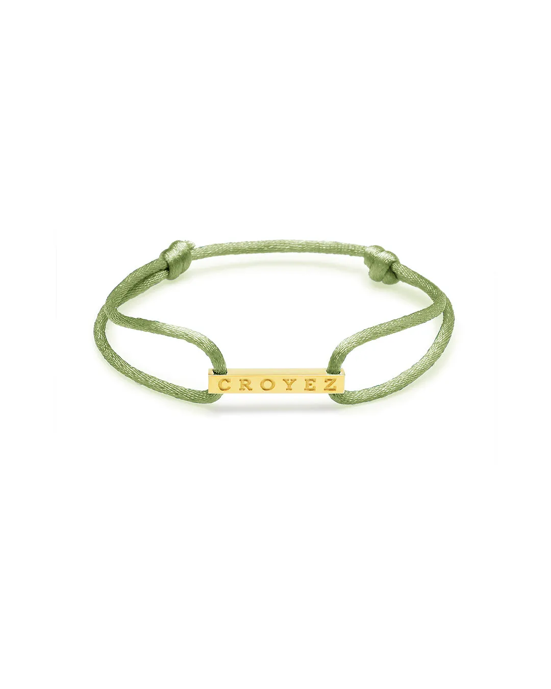 CROYEZ SATIN CORD - GREEN/GOLD