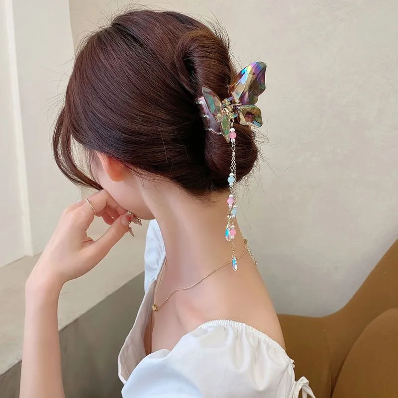 Crystal Butterfly Hair Clip MK18674