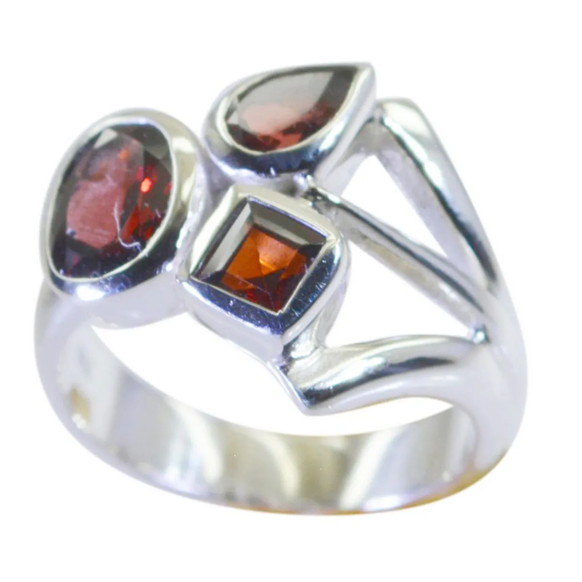 Cunning Gemstone Garnet 925 Sterling Silver Rings Design Jewelry