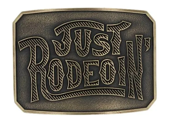 Dale Brisby Just Rodeoin' Attitude Belt Buckle