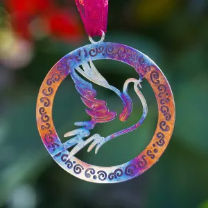 Dove Ornament with Ribbon (only available in Peace Bronze)