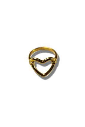 Ella's Element Hollow Heart Out Ring