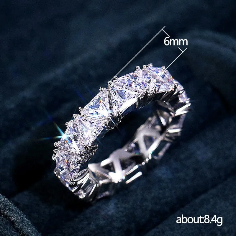 Eternity Triangle Diamond Ring