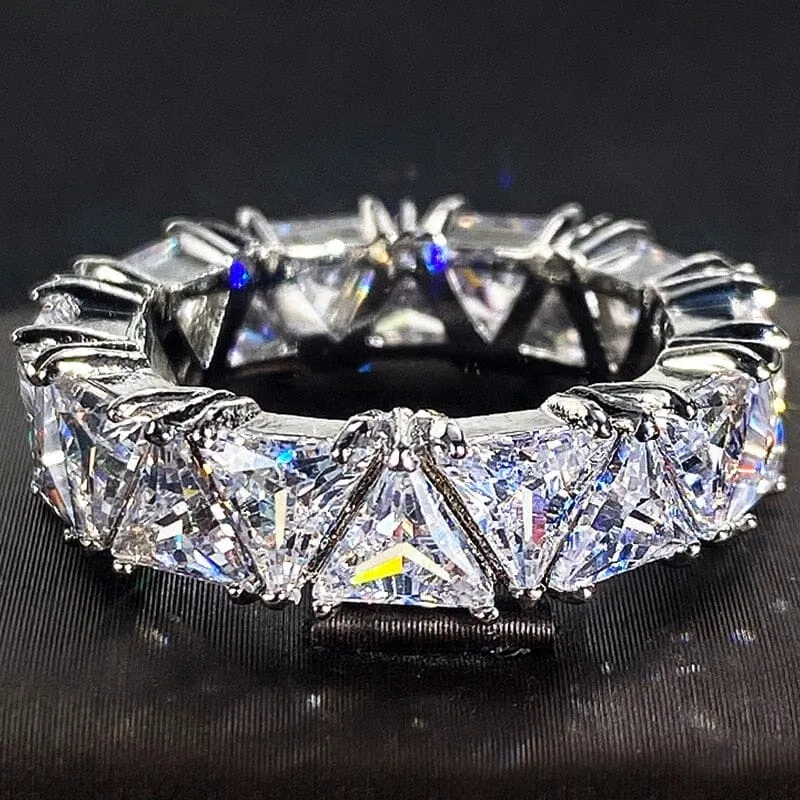 Eternity Triangle Diamond Ring