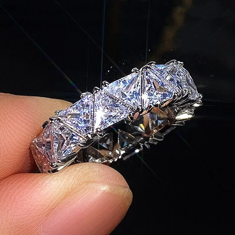 Eternity Triangle Diamond Ring