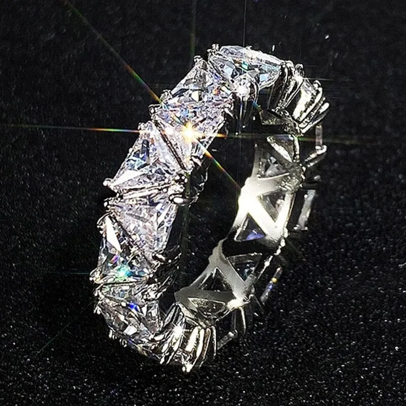 Eternity Triangle Diamond Ring