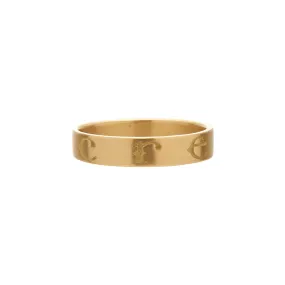 Gabriella Kiss 18k Band Ring Inscribed with CREARE