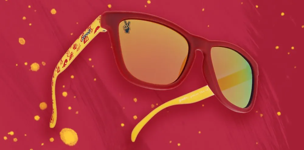 goodr OG Polarized Sunglasses Collegiate Collection - University of Southern California - This is Not a Gesture of Peace