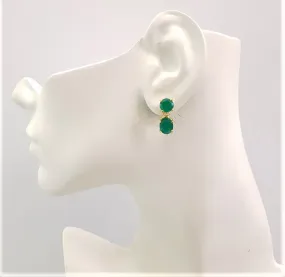 Green Agate Separates Earrings