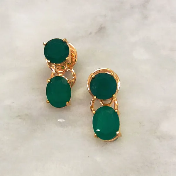 Green Agate Separates Earrings