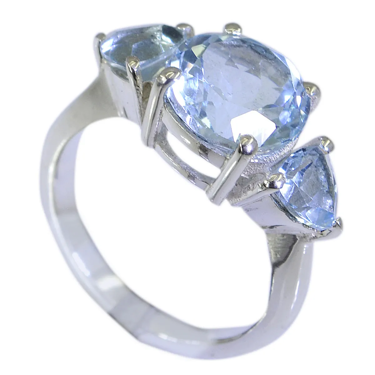 Indian Gemstones Blue Topaz 925 Sterling Silver Rings Jewelry Websites