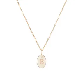 Jennie Kwon :: Oval Signet 16” Neckace, 14K YG