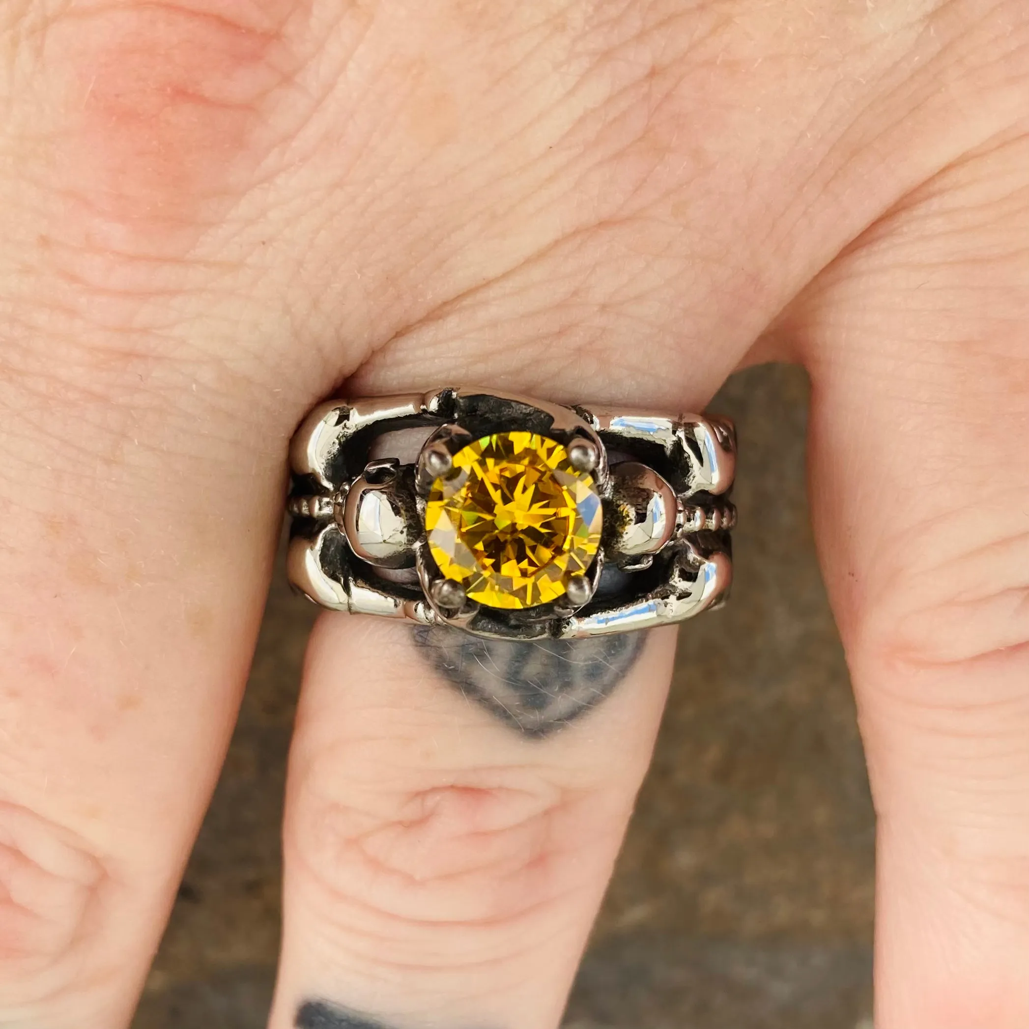 Ladies Ring - 11 November Birthday - Citrine - R117