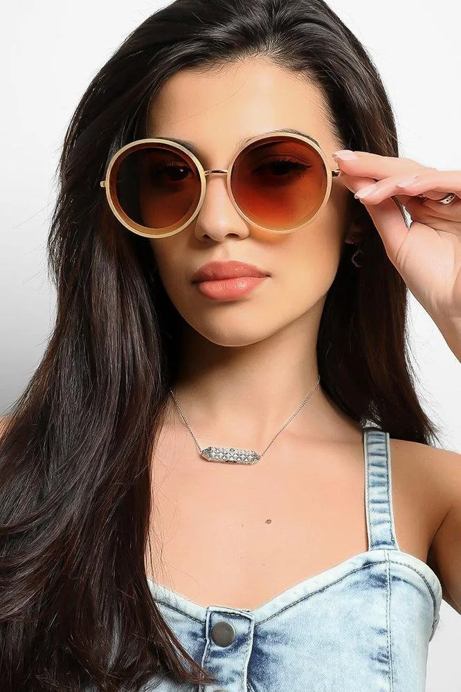 Large Round Retro Sunglasses