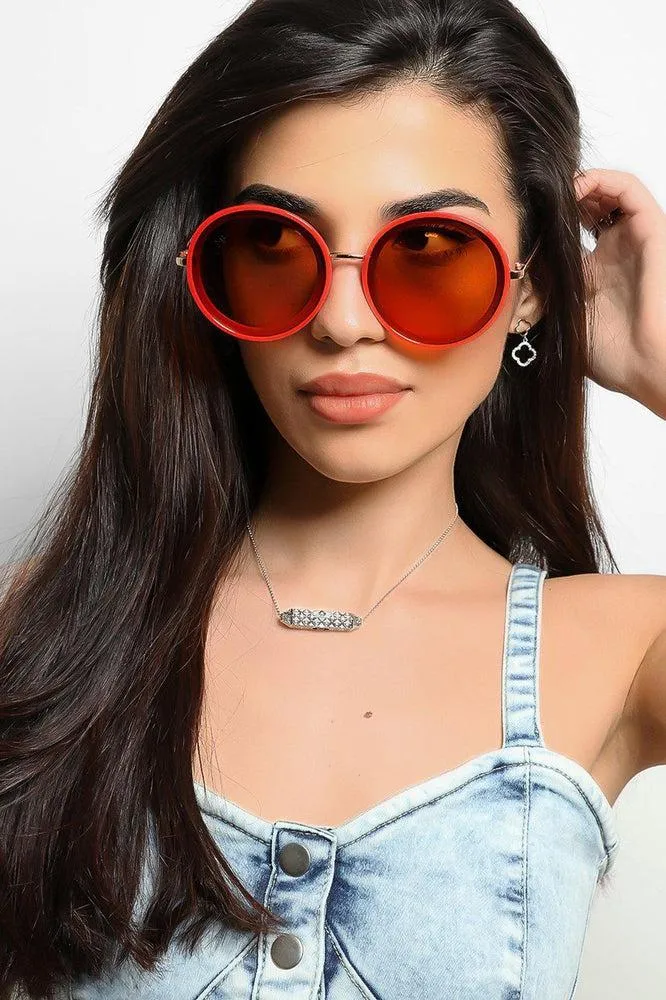 Large Round Retro Sunglasses