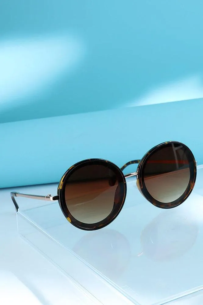 Large Round Retro Sunglasses