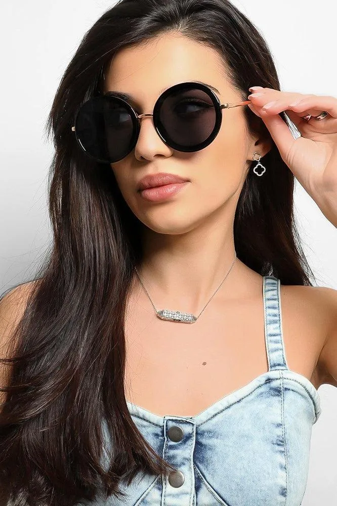 Large Round Retro Sunglasses