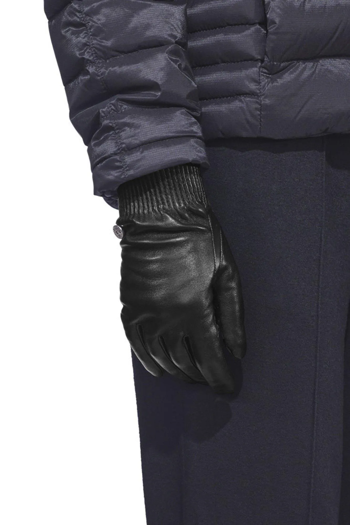 Leather Rib Gloves Women's