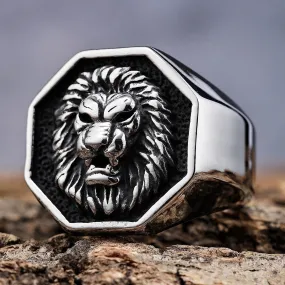 Lion Ring - Silver - R89