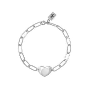 Love Chain Bracelet Silver