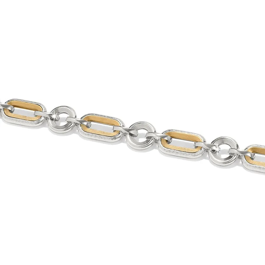 Medici Two Tone Link Bracelet