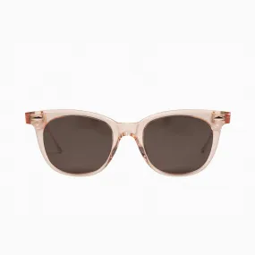 Mercy | Sunglasses - Crystal Pink w. Rose Metal Trim / Clear Lens