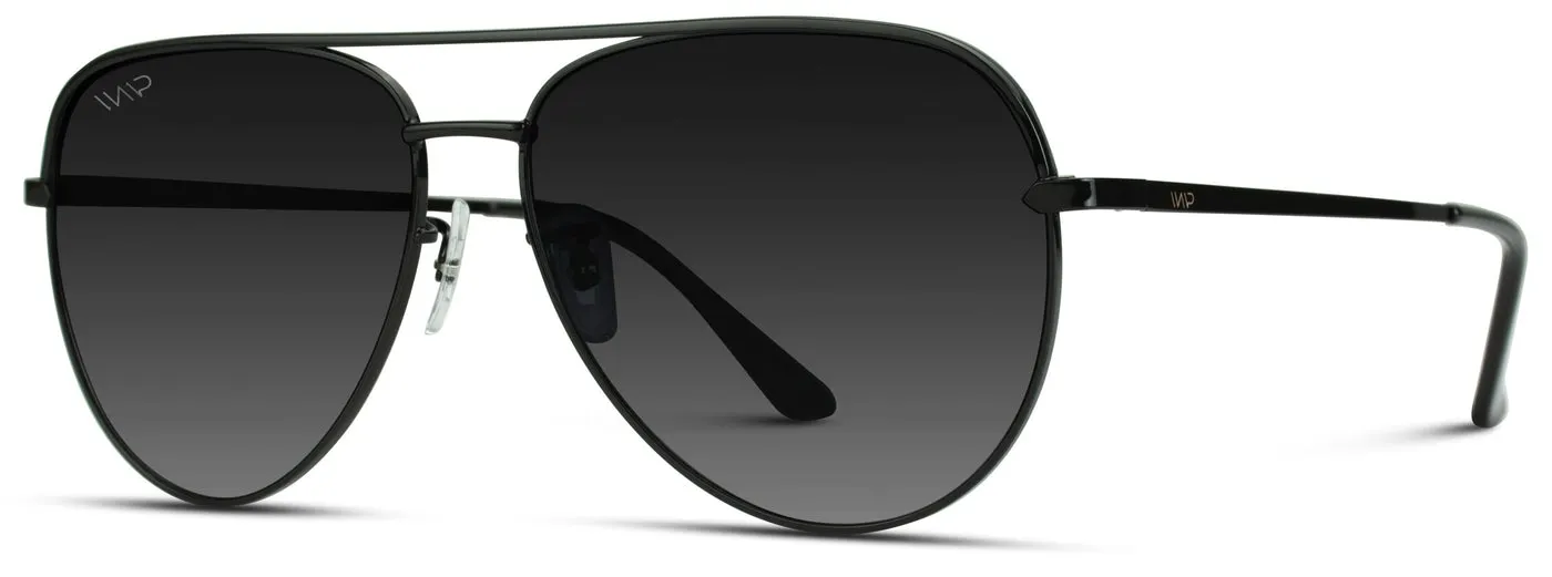 Mila Oversized Flat Lens Modern Aviators