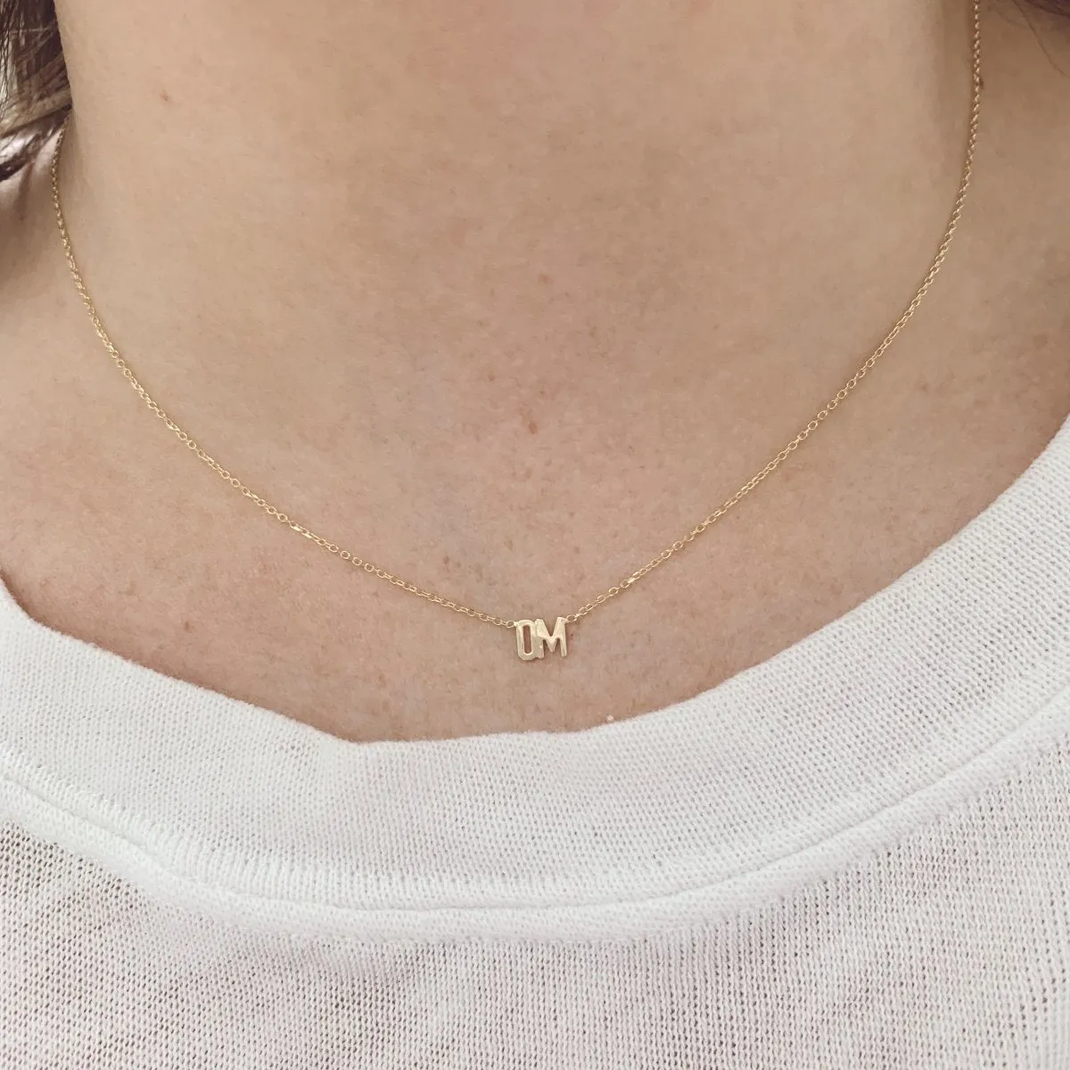 Mini Mini Nameplate Necklace (custom)